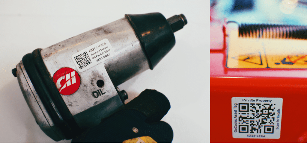 GoCodes Asset Tracking product screenshot