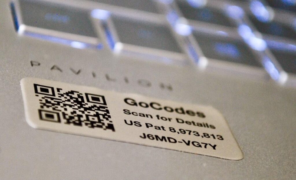 GoCodes Asset Tracking product screenshot