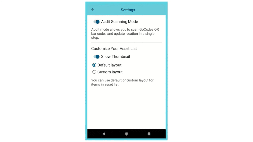 GoCodes Asset Tracking dashboard