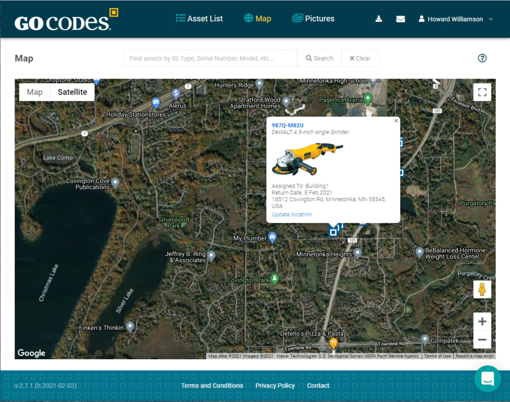 GoCodes Asset Tracking screenshot