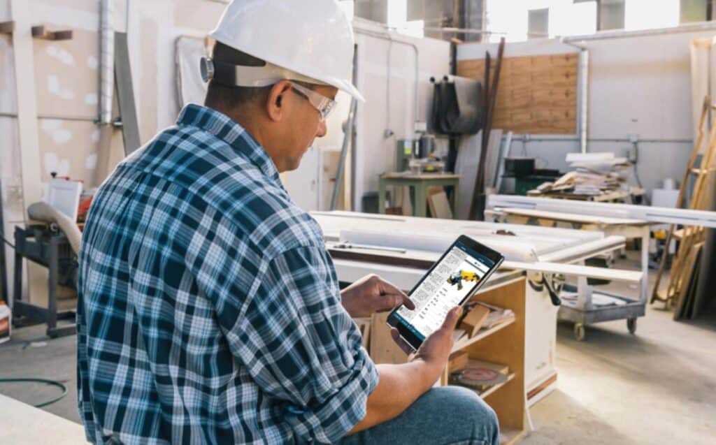 a construction worker using gocodes