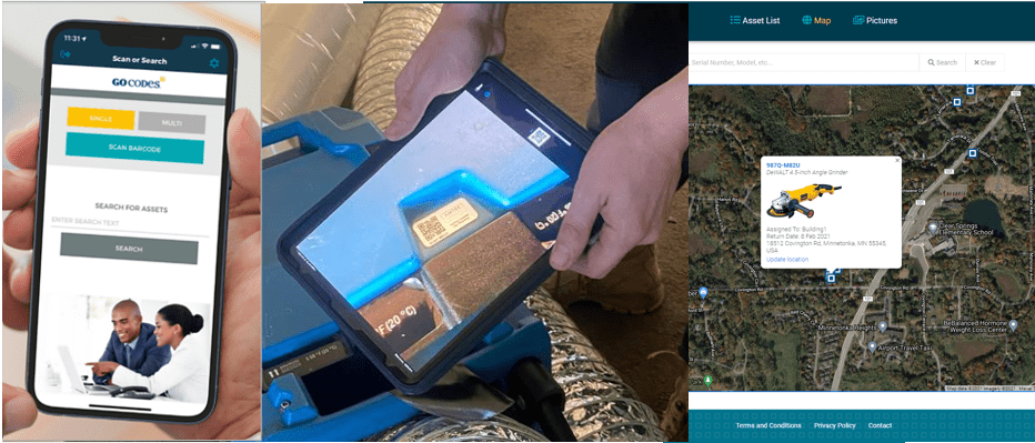 GoCodes Asset Tracking product screenshot