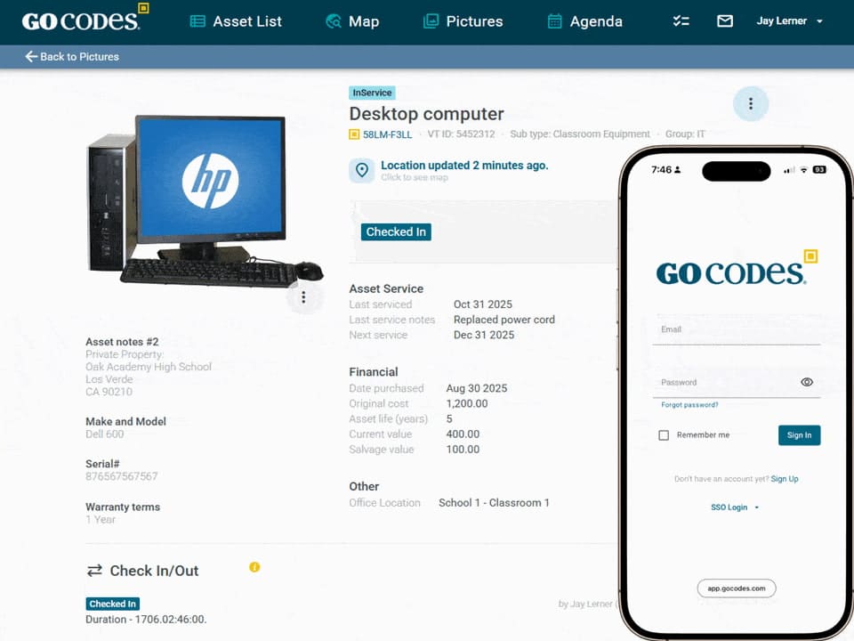 it equipment lending use case product screenshot