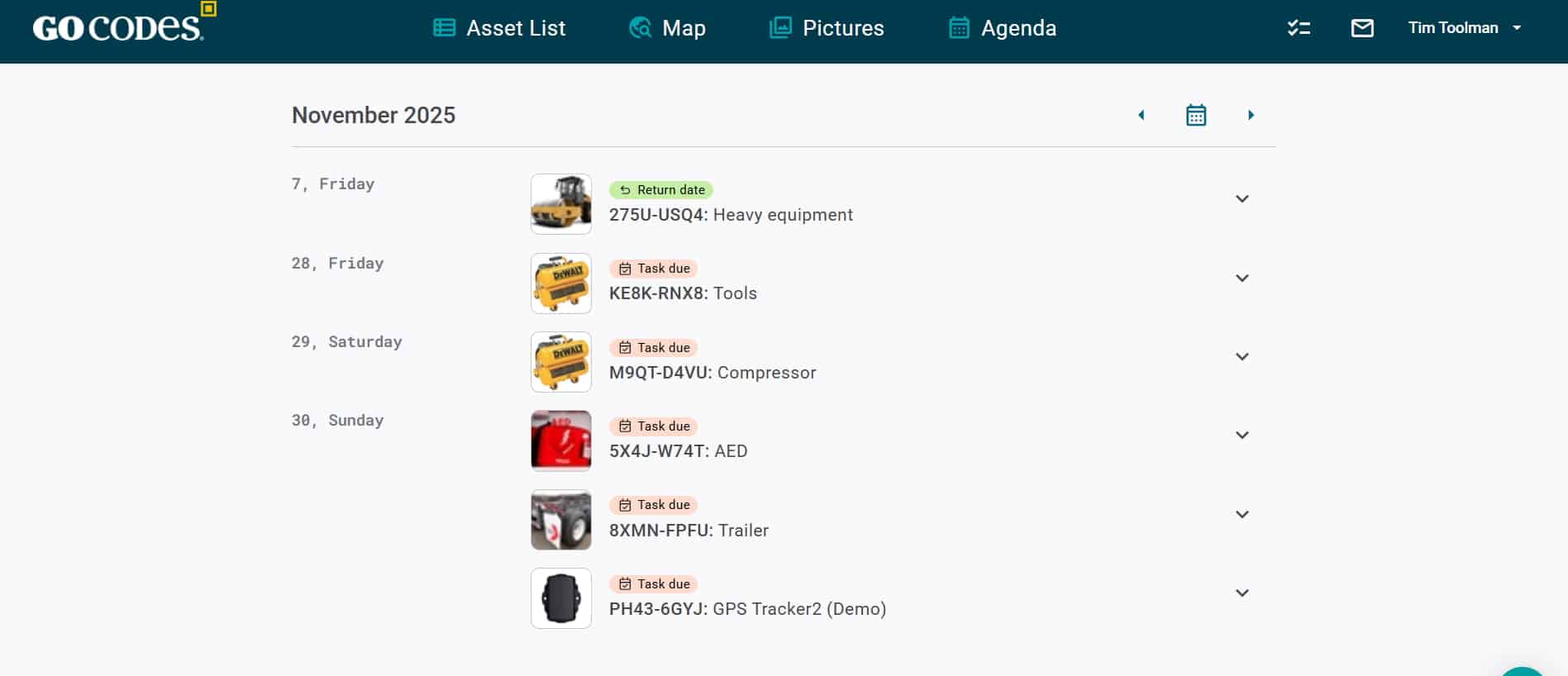 higher education facilities management software product screenshot